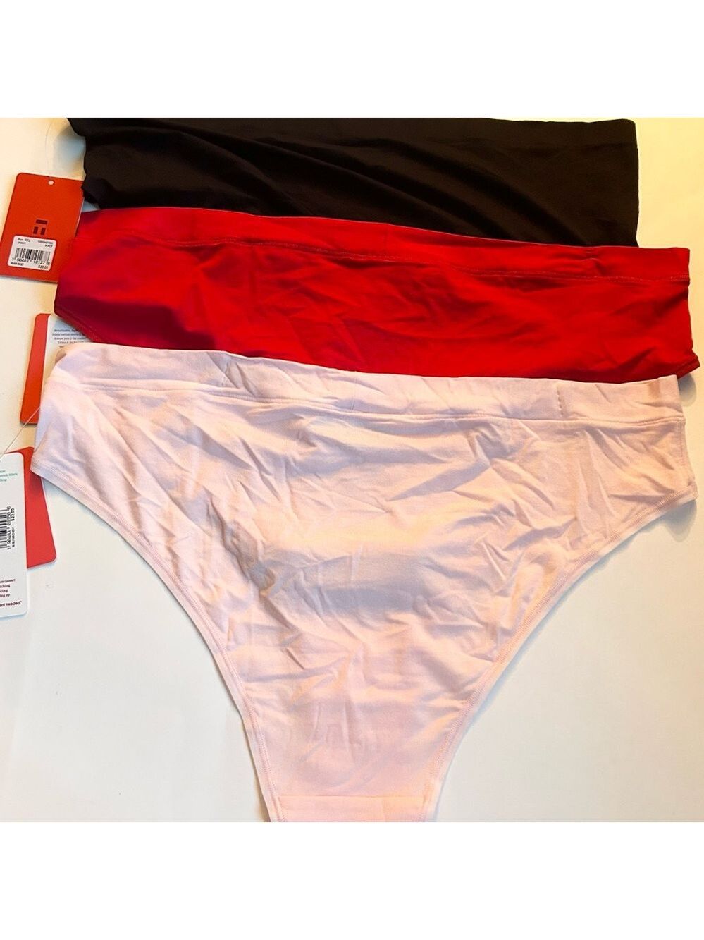 Tommy John Cool Cotton Panties Black Red Pink Size XXL NWT - Picture 4 of 7